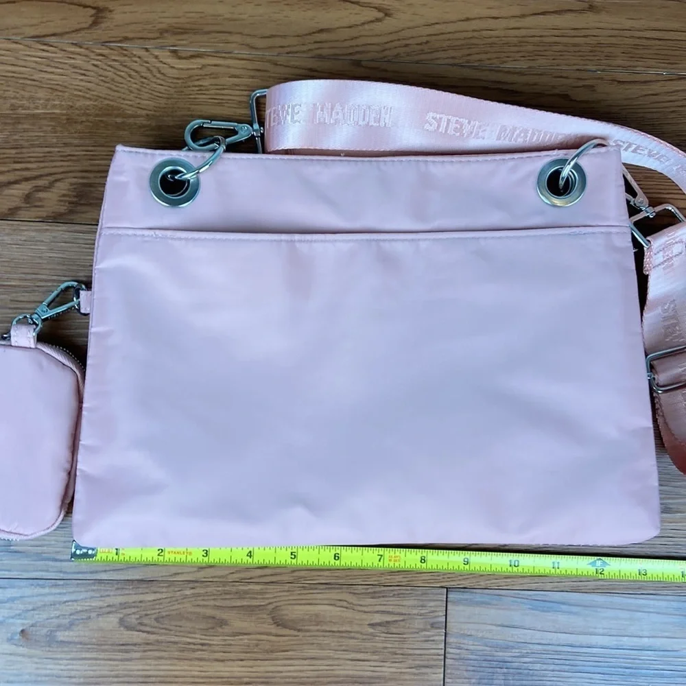 Steve Madden Java Quilted Cross Body Bag in Blush Crossbody
